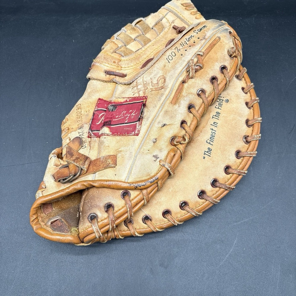 VTG Rawlings RFM35 Baseball First Base Mitt Right Throw Chris Chambliss